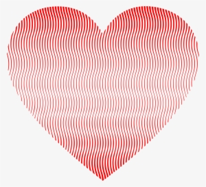 Clipart Transparent Library Wavy Art Big Image Png - Heart Lined Pattern #579015