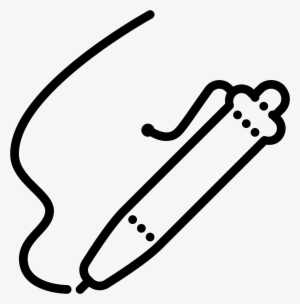 There Is A Squiggly Line Heading Downwards, And Where - Icon #579502