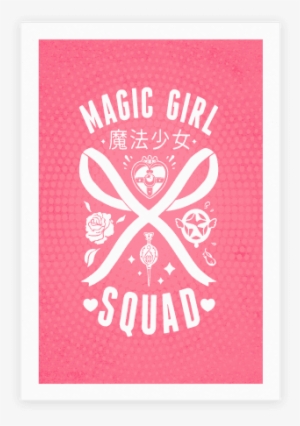 Magic Girl Squad Poster - Magic Girl Squad Tote Bag: Funny Tote Bag From Lookhuman. #579740