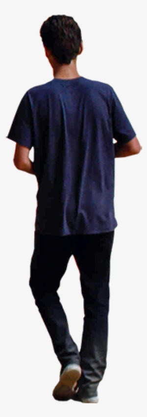 A Young Person Walking Down The Road In A Dark Blue - Exo Lay Png 2016 #579952