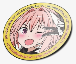 Image Of Astolfo No Homo Patch/ With Or Without Velcro - No Homo #5700493