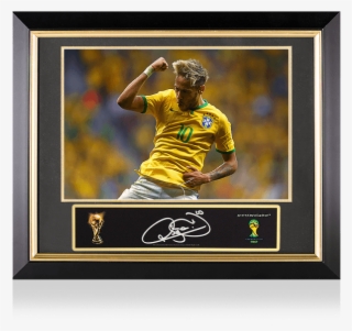 Neymar Jr Official Fifa World Cup™ Signed Plaque And - Neymar Jr Wallpaper Celebration #5700650