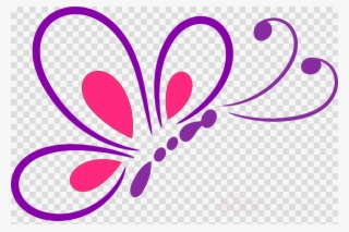 Butterfly Line Png Clipart Butterfly Clip Art - Butterfly Line Art Png #5701402