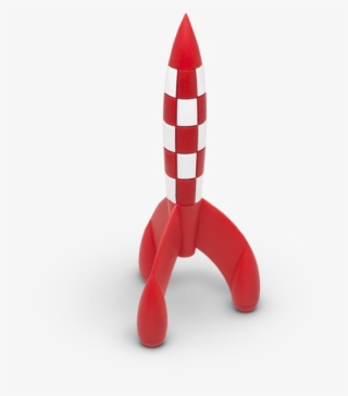The Adventures Of Tintin Moon Rocket Figurine - Adventures Of Tintin Moon Rocket #5701665