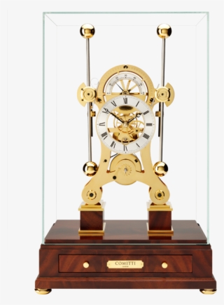 Comitti Gold Plated Navigator Clock #5704537