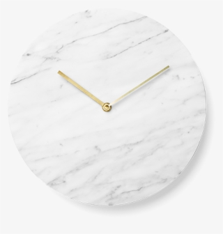 Marble Wall Clock, White - Marble Wall Clock Menu Color: White #5704637