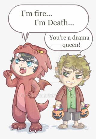 Grandparent Clipart Grandson - Smaug And Bilbo Fanart #5705859