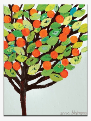 Yard Oranges - Yard Oranges Printed Wall Art Size / Frame: 41 X 51cm #5706081