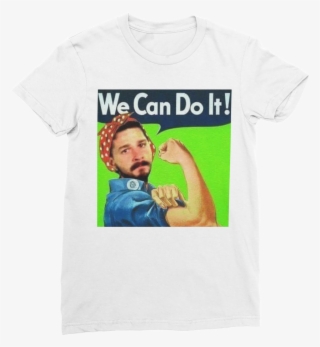 We Can Do It Meme ﻿classic Women's T-shirt - We Can Do It! (rosie The Riveter) #5706735