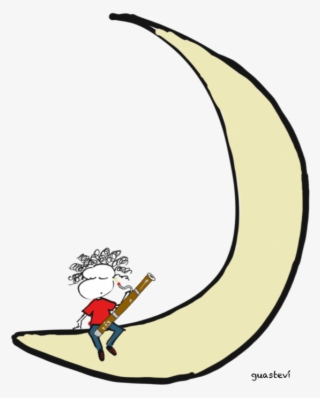 Moon And Bassoon - Cartoon #5707036