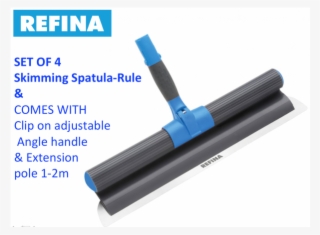 Refina Flexi 4pc 26 20 16 & 12” Superflex Smoothing - Refina 228102 26 Skimming Spatula-rule #5708512