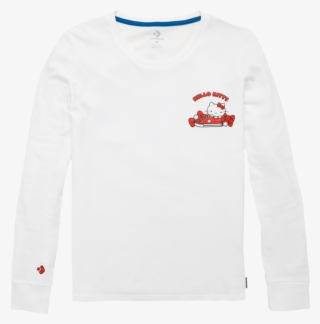 Converse X Hello Kitty Long Sleeve Shoe Pile T Shirt - Clothing #5708513