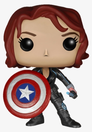 Marvel Black Widow - Black Widow Shield Pop Vinyl #5709297
