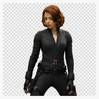 Black Widow Cosplay Clipart Scarlett Johansson Black - Black Widow Avengers 1 Costume #5709583
