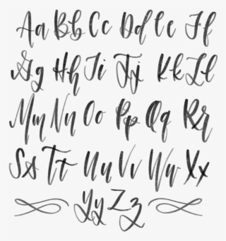 Calligraphy Png Transparent Image - Alphabet In Calligraphy - Free ...