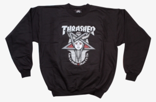 Thrasher Goddess Crew Sweatshirt Black - Thrasher Goddess Hoodie #5710094
