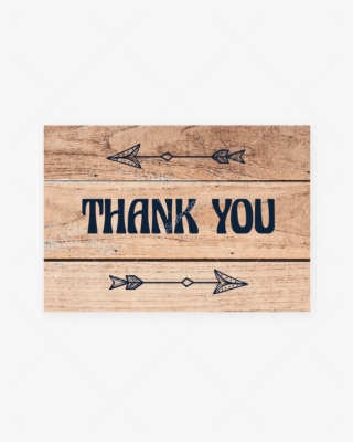 Rustic Woods Thank You Card Printable By Littlesizzle - Portable Network Graphics #5711724