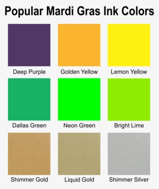 Mardi Gras Ink Colors - Do Mardi Gras Colors Mean #5711922