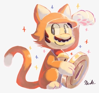 Formerly A Energetic Cat, But A Cool Warrior (first - Cat Mario Fan Art #5711926