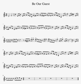 Be Our Guest Sheet Music 1 Of 1 Pages - Mask Off Violin Sheet Music #5711995