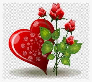Red Flower Love Png Clipart Rose Clip Art #5712615