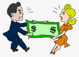 Cómo Evitar Los Problemas De Pareja Por Dinero Y Llevar - Fighting Over Money Clipart #5712863