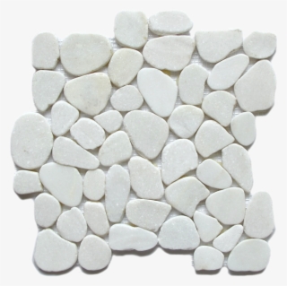 Flat Matt Iceberg Pebbles - Magical Chefs Jade Stone Interlocking Tile - Opal 12x12" #5721444