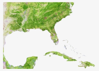 500m Resolution Ground Cover - Map Of The Caribbean Islands #5722255