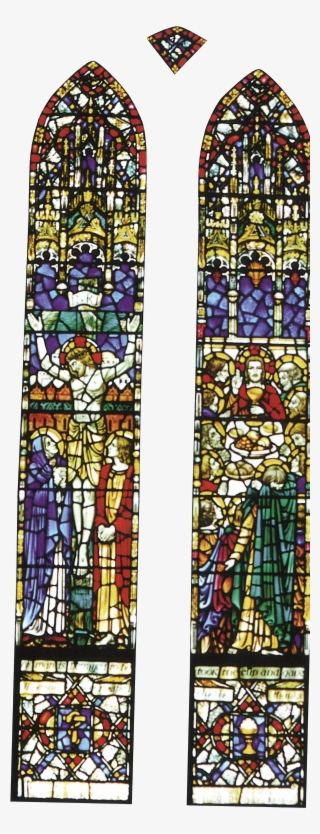 The Right Lancet Portrays The Last Supper, The Meal - Stained Glass #5723826