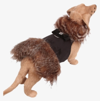 Hidden Fox Fur Coat With Big Bow - Fur #5725082