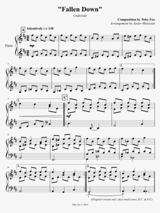 "fallen Down" Sheet Music Composed By Composition By #5725155