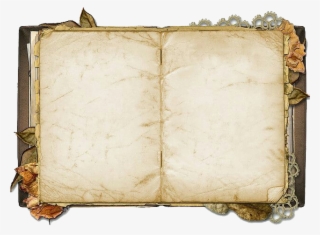 Paper Book Clip Art - Vintage Open Book Png #5725956