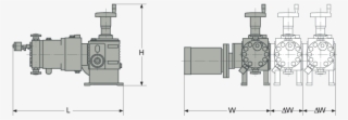 Assembly Dimensions Lewa Ecoflow - Diagram #5726091
