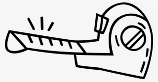 Vector Illustration Of Tape Measure Or Measuring Tape #5727738