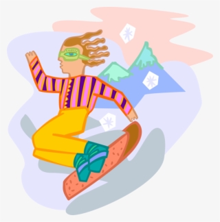 Image Black And White Snowboarder Jumps With Image - Illustration #5727864