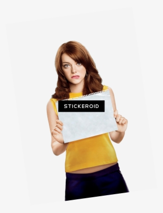 Emma Stone Holding Paper - Girl #5728799