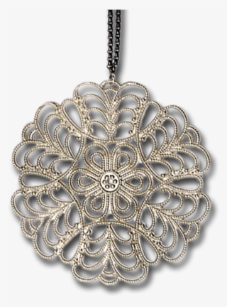 Snowflake Large Pendant Necklace - Locket #5728852