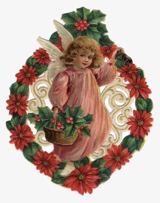 Free Vintage Christmas Angels Clip Art Angels Cherubs - Victorian Christmas Angels Clipart #5729084