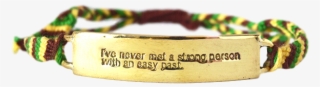 Fair Trade Woven Inspirational Quote Bracelet About - Bracelet #5730961