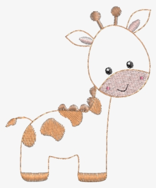 Bordado Computadorizado Grátis Contendo Uma Girafinha - Girafinha Desenho #5732385