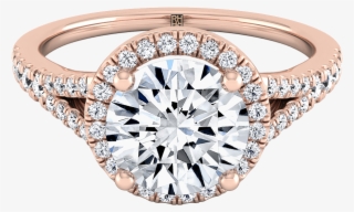 Diamond Halo Engagement Ring With Scroll Gallery In #5732786