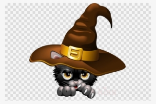 Halloween Cartoon Black Cat Clipart Kitten Cat Clip #5734778