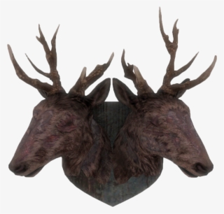 Fo4 Mounted Radstag Heads - Portable Network Graphics #5734852