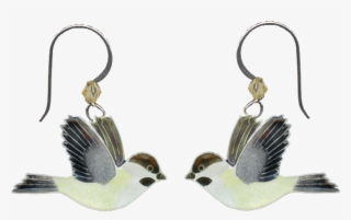 Chickadee Cloisonne Wire Earrings - Portable Network Graphics #5738509
