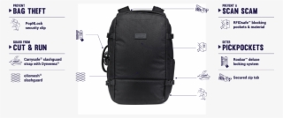 Quiksilver X Pacsafe 40l Anti Theft Carry On Pack - Quiksilver X Pacsafe 40l #5742544