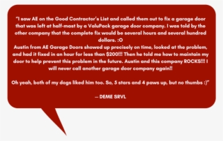 Ae Garage Testimonials - Portable Network Graphics #5743502