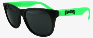 Thrasher Logo Sunglasses Black/green #5747544