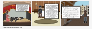 Abraham Lincoln And His Wife Attended A Theater Sh - Cartoon #5747717