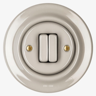 Porcelain Wall Switch Cappuccino Double - Switch #5748757