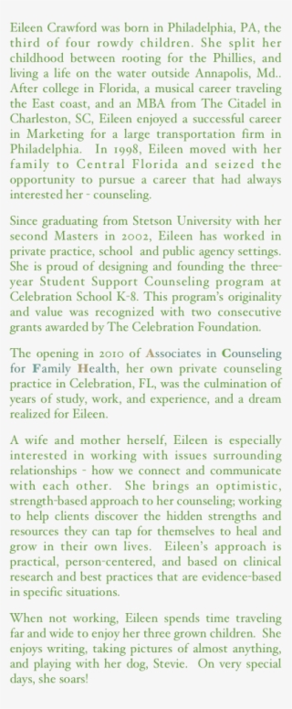 Eileen Crawford Was Born In Philadelphia, Pa, The Third - Document #5749837